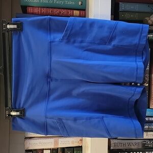 90 Degree By Reflex Women's Royal Blue Bike Shorts with Side Pockets